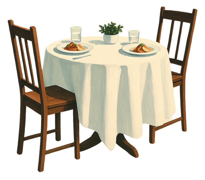 served table