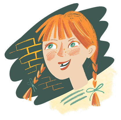 girl without front tooth